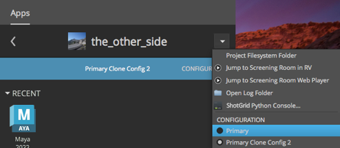 Change config maya