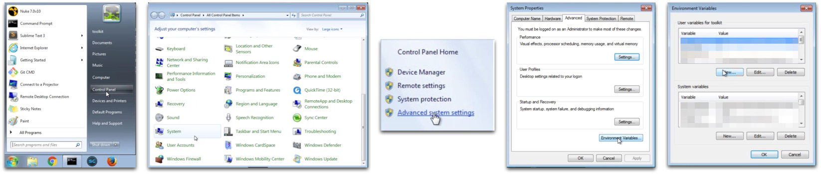 Setting Windows environment variables