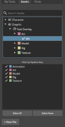 env アセットに移動