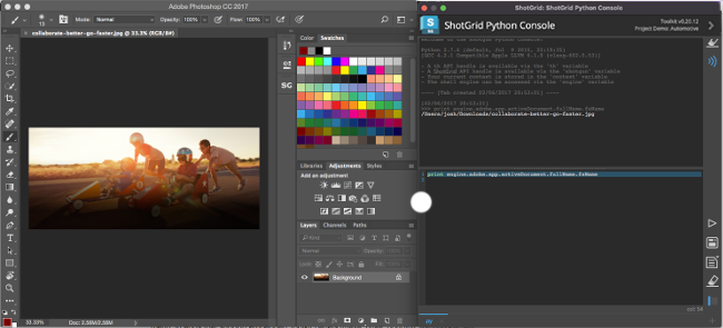 ShotGrid Python コンソール