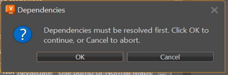 Dependencies Dialog