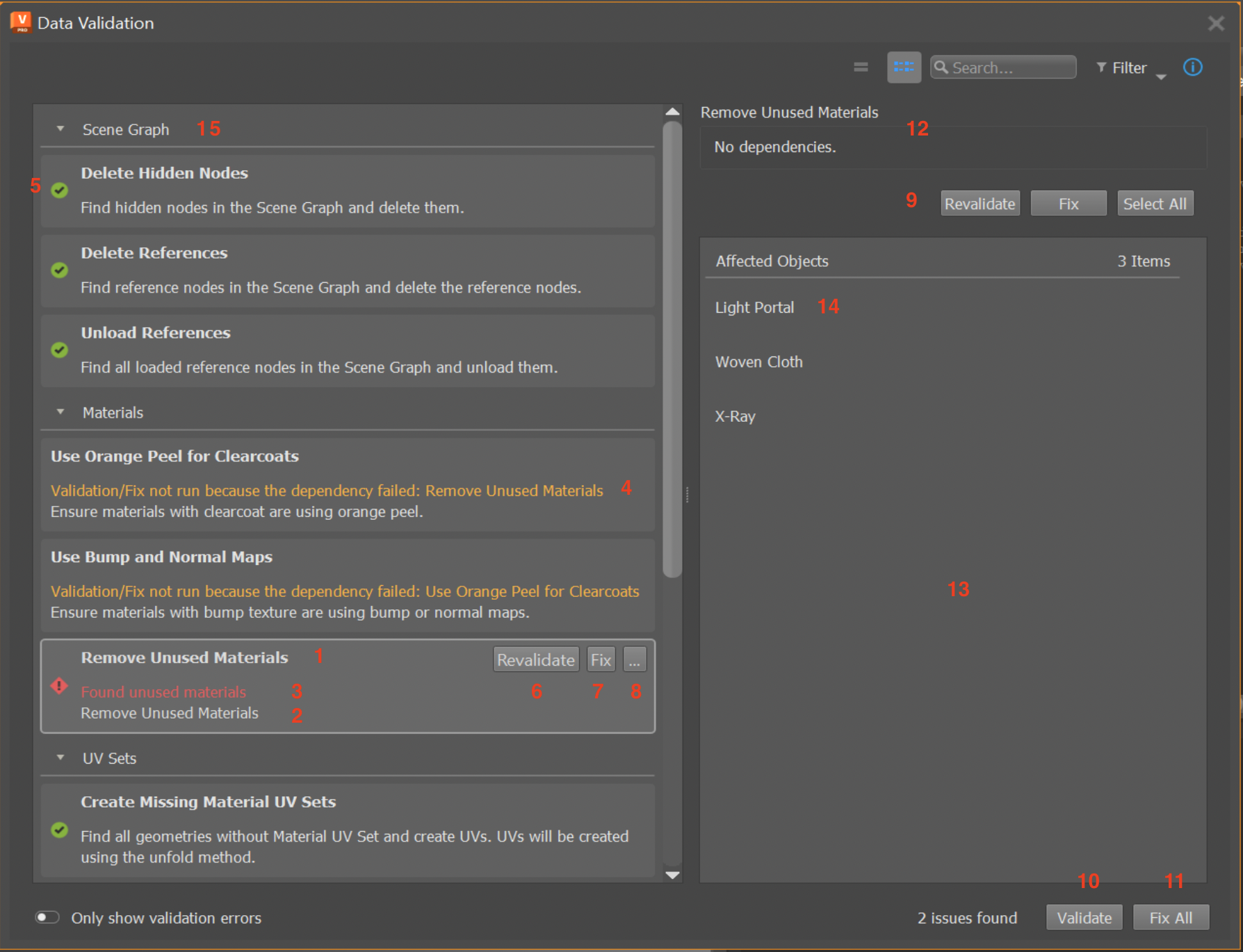 Data Validation User Interface